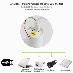 Lampe de camping d'urgence rechargeable, étanche IP65, avec batterie au lithium, construction en plastique LED, lampe de secours rechargeable - Product Image 4