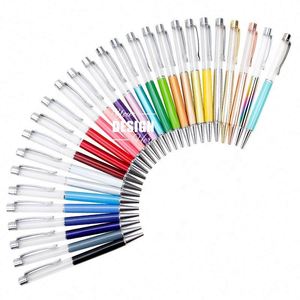 Stylos DIY flottants colorés à tube vide avec fleurs séchées et support de rangement pour cadeau personnalisé de sable liquide - Product Image 1