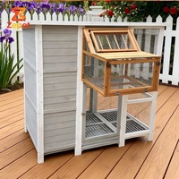 Volière en bois économique, durable et luxueuse pour oiseaux, grande taille, personnalisable, facile à nettoyer, idéale pour les perroquets d'extérieur et autres animaux de compagnie