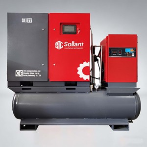 <span class=keywords><strong>Compresor</strong></span> de Aire de Tornillo con Certificación CE ISO, con Tanque y Secador, 10HP 15HP 20HP para Aplicaciones Industriales - Product Image 1