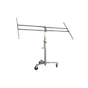 Lève-panneau télescopique avec crémaillère et roues 110x76 cm - 153h - Product Image 4
