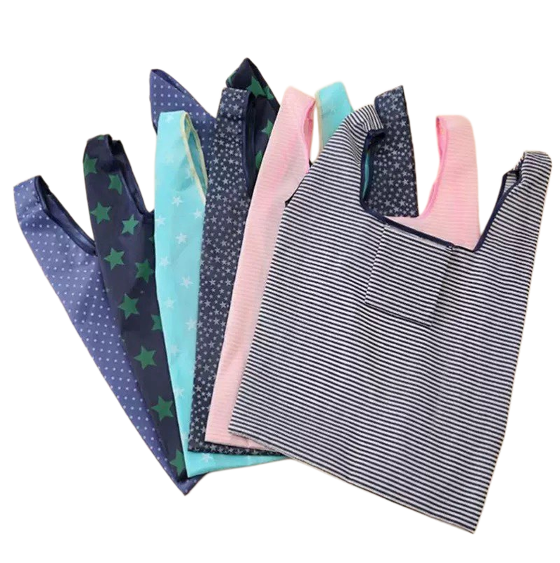 Customizable Large Foldable Shopping Bag Ribbon