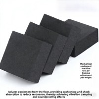 Pads en caoutchouc épaissi Bangyue, amortisseurs de vibrations, blocs isolants contre les vibrations ; bloc en caoutchouc noir antidérapant et résistant à l'usure