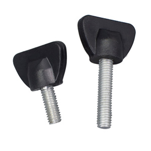 Carbon Steel Knob With Plastic Screws M4 M5 M6 Disc Head Cabinet Handle T-Shaped Modern Design - Product Image 2