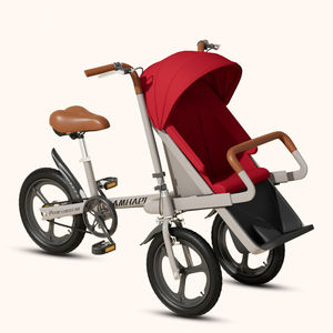 Poussette de voyage portable, tricycle pliable pour bébé avec contrôle parental, vélo à trois roues pour mère et enfant - Product Image 5