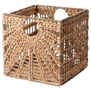 Commercio all'ingrosso eco-friendly cotone giacinto d'acqua e alghe quadrato cesto della biancheria per uso domestico - Product Image 1