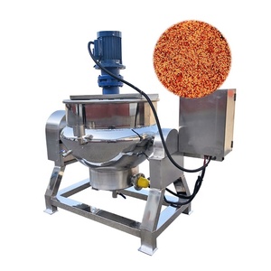 Marmite chauffante électrique inclinable à usage commercial, 100 L, à double enveloppe, avec agitateur - Product Image 3