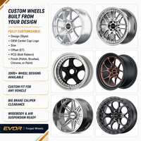 Jantes forgées EVOR noires à 5 branches en Y, personnalisées 5x112 5x114.3 5x120 18 19 20 21 22 pouces en stock pour BMW Audi