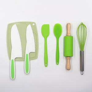 Mini juego <span class=keywords><strong>de</strong></span> cocina real para niños, utensilios <span class=keywords><strong>de</strong></span> silicona para hornear, conjunto <span class=keywords><strong>de</strong></span> cocina, accesorios <span class=keywords><strong>de</strong></span> cocina con delantal - Product Image 3