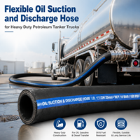 Tuyau flexible d'aspiration et de refoulement d'huile pour camions-citernes pétrolières lourdes