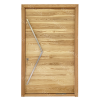 Portes de sécurité en bois massif WANJIA Villa, simple ou double entrée, portes d'entrée en bois modernes pour maison