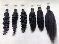 Extensions de cheveux européennes à double trame, pointes plumes, 100% vierges Remy, cuticules alignées, micro-liens noués à la main 8A-12A