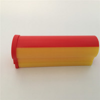Profil de boîtier de tube de bande de led de couleur Duo jaune et rouge co-extrusion plastique acrylique pmma diffuseur de lumière tube de coque de signalisation