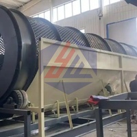 Роторный барабанный грохот для очистки речного и кварцевого песка