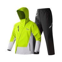 Combinaison de pluie pour moto, veste et pantalon imperméables pour hommes, équipement de pluie pour la conduite en plein air