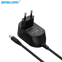 Adaptateur d'alimentation CC avec prise US, certifié CE GS ERP EMC, adaptateur AC/DC 12V, 9V 12V 1.5A 2A 2 ampères 12V2A 24V 1A 1000mA 2000mA, adaptateur secteur UE