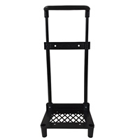 Poignée de chariot OEM en métal et plastique pour sacs d'école et bagages - Pliable, durable, capacité de charge de 10 kg, design portable et tendance