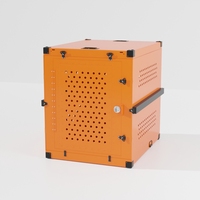 Cage pour chien pliable en aluminium renforcé, grande taille, pour l'intérieur et l'extérieur, avec fenêtre de visibilité, pour fournitures pour animaux de compagnie