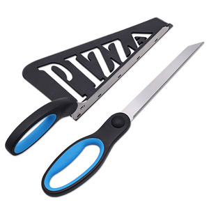 Pizza Scissors Stainless Steel Blue Black Straight Head Home Kitchen Tool For Pizza Cutting - Product Image 2