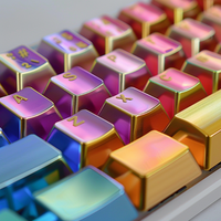 Plaque de clavier en aluminium anodisé multicolore personnalisé Usinage CNC Boîtier de clavier mécanique Pièces d'usinage CNC