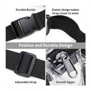 Bolsa de Cintura Transparente de PVC para Mujer, a la Moda, para Verano, Viajes, Playa, Impermeable - Product Image 5