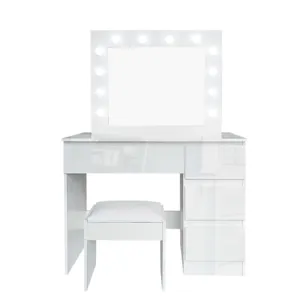 Modern Vanity Table Dresser Dresser Glass Dressing Table Para Mobília do quarto com espelho