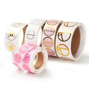 Private Design Product Labels Maker Self Adhesive Vinyl Round Waterproof <b>Sticker</b> Roll Paper Custom Printing <b>logo</b> Label <b>Stickers</b> - Product Image 2