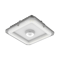 Boîtier de lampe de station-service standard américaine 60W, éclairage de plafond de garage avec dissipateur de chaleur