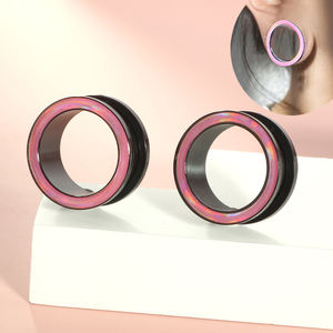 6-16 الفولاذ المقاوم للصدأ مقابس الأذن سدادات أنفاق ثقب الأذن المجوهرات دوامة الأذن المتوسع ثقب الفولاذ المقاوم للصدأ نفق الأذن - Product Image 2