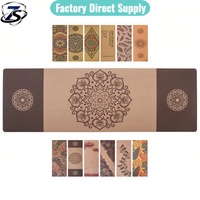 Tapis de yoga en liège écologique et imperméable, personnalisé 5/6/8 mm, surface durable antidérapante pour Pilates et entraînements en salle de sport, sangle de transport incluse