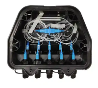 Boîtier de terminaison fibre optique extérieur étanche 10 cœurs avec joint étanche, boîtier de terminaison FTTH mural, boîtier de répartition fibre optique