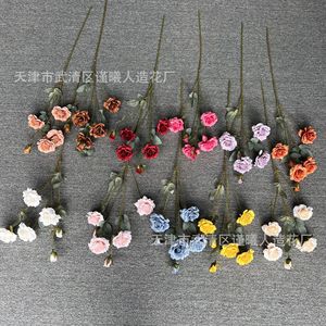 ดอกกุหลาบฝรั่งเศสประดิษฐ์ Jinxi ขนาด 80 ซม. ดอกไม้ผ้าไหมสำหรับตกแต่งงานแต่งงานและบ้าน - Product Image 1