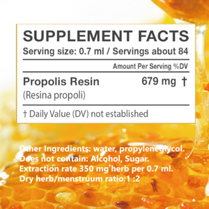 100% extrait liquide de <span class=keywords><strong>propolis</strong></span> brésilienne biologique naturel soutien immunitaire de qualité supérieure et herbe de poudre de stimulation antioxydante - Product Image 5