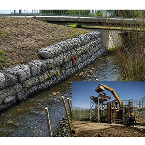 Fabricant depuis <span class=keywords><strong>20</strong></span> ans de sacs gabions cylindriques en Galfan galvanisé pour la protection contre les inondations fluviales, les défenses côtières et les ripaisses - Product Image 4