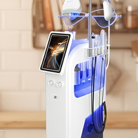 Appareil professionnel électrique 11-en-1 pour le nettoyage de la peau, le soin oxygénant du visage, le rajeunissement et le traitement de l'acné, usage domestique, 1200W, en plastique, pour spa