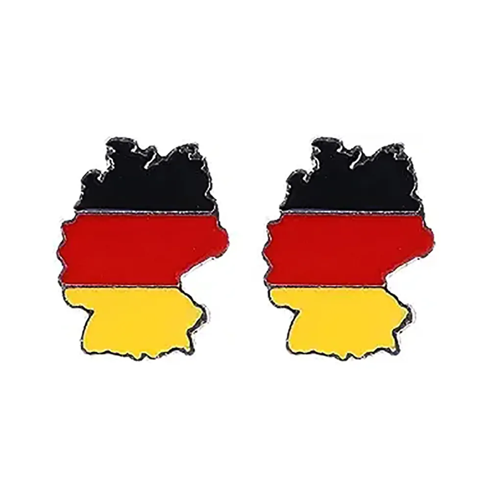 Country map shape soft enamel metal fridge magnet Germany custom metal refrigerator magnet