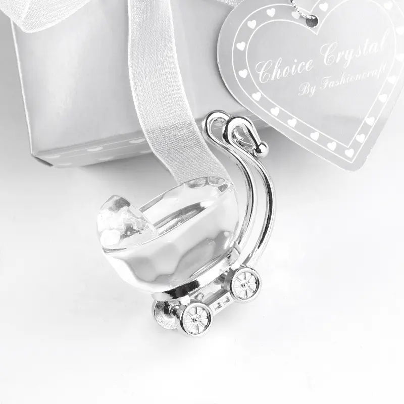 Beautiful Mini Crystal Carriage Baby Favors Souvenirs Gifts