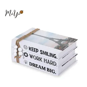 Hot Sale Fashion Designer Photo Coffee Table Book Storage Real Hard Cover Decorative Books For Coffee Table