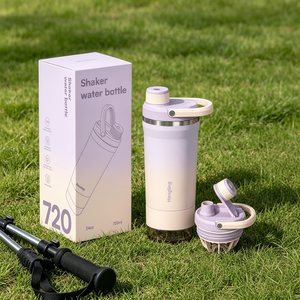 Botella <span class=keywords><strong>de</strong></span> Agua Deportiva Portátil Popular Hong Ling, Botella Térmica <span class=keywords><strong>de</strong></span> Acero Inoxidable con Compartimento <span class=keywords><strong>de</strong></span> Almacenamiento en <span class=keywords><strong>la</strong></span> Parte Inferior - Product Image 1