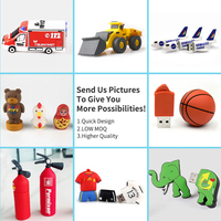 Flash Drive USB LOGO kustom kustom Stik USB Flash Drive pena PenDrive kartun 3D