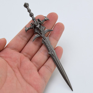 Réplica de Espada de Metal de 14 cm de Frostmourne de <span class=keywords><strong>Warcraft</strong></span>, Modelo de Arma del Rey Lich, Objeto Coleccionable, 24 g - Product Image 4