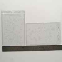 Pochettes en PVC souple pour carte d'identité et nom, pochettes en plastique pour porte-cartes