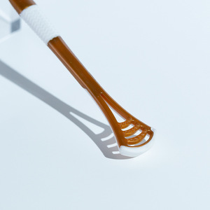 Soft Bristle Toothbrush With Tongue Scraper High Density Volcanic Fiber Adult Manual Toothbrush Chinese Style - Product Image 1