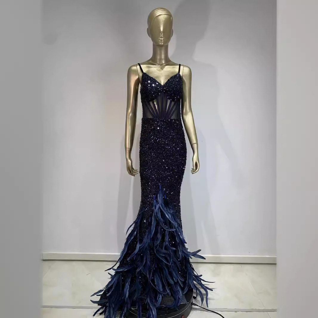 Wholesale Birthday Party Evenig Nighclub parkle equined Dress Long Dress For Lady,1 Piece Wholesale Birthday Party Evenig Nighclub parkle equined Dress Long Dress For Lady,1 Piece