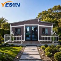 Maison extensible ignifuge et résistante aux tremblements de terre Yeson, structure en acier robuste, villa modulaire préfabriquée, climat extrême
