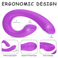 Vibrateur en forme de U pour couple, double moteur, étanche, en silicone, stimulateur du point G et du clitoris, rechargeable, jouet pour adultes, OEM ODM