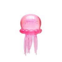 Jouet sensoriel anti-stress en silicone élastique TPR en forme de méduse, rempli de paillettes, pour enfants de 5 à 7 ans, amusant à presser