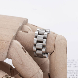 แหวนเหล็กไทเทเนียมทรงเรขาคณิตเครื่องประดับแฟชั่นสำหรับทุกเพศของขวัญ XYR0025 - Product Image 1