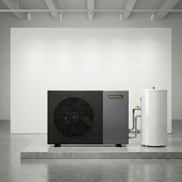 AOKOL OEM Cheap Small 6KW A+++ High Efficiency Monoblock Europe CE EVI Cold Climate R290 Air Water Home Heat Cool DHW Heat Pump