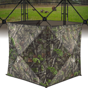 Abri de chasse léger et portable pour 1 ou 2 personnes avec écran pliable et tissu en polyester pour la chasse au cerf, au dinde et au tir à l'arc - Product Image 1